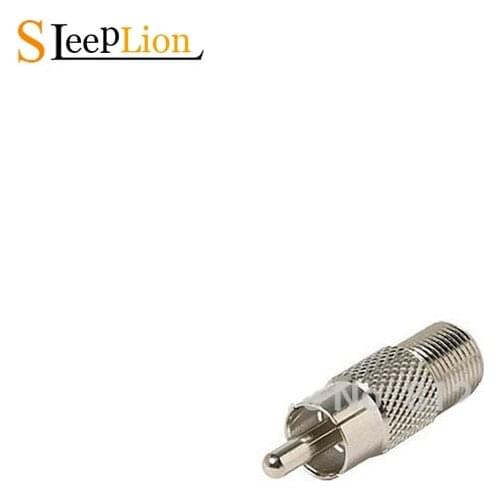 Sleeplion Replace Female to RCA Male CCTV TV Adapter Connector Jack ,10 PCS