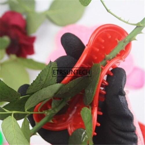 100pcs DIY Cut Tool Florist Flower Rose Thorn Stem Leaf Stripper Rose Removing Burr Eco-friendly Garden Tool