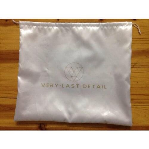 100pcs CBRL small Satin drawstring bags jewelry pouches 25*30cm gift pouches shoe bags custom one color logo dust bag gift bag