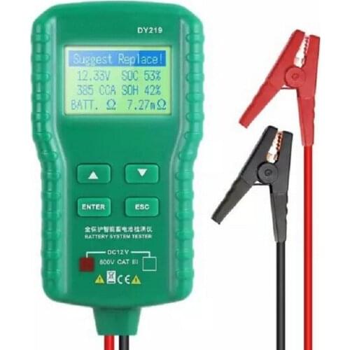 12VDigital Car Battery Capacity Tester AH CCA Voltage Battery Load Analyzer Multifunction Diagnostic Car Repair Tool Accessories