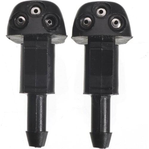 2x Universal Front Windshield Washer Wiper Nozzle Sprayer Sprinkler Water Spout Outlet For Hyundai KIA