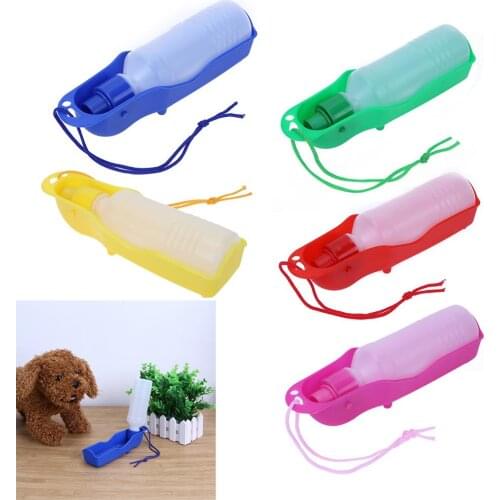250ml Dog Water Bottle Pet Outdoors Portable Sport Water Bottle Dog Drinking Fountain Plastic Travel Dogs Bottles