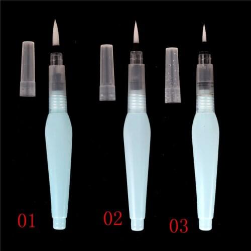 3 Sizes Refillable Art Marker Water Brush Ink Pen For Water Color Drawing Painting Illustration Pen Office Stationery Set