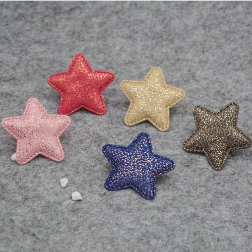 30pcs/lot 5cm Star Padded Patches Appliques For Clothes Sewing Supplies DIY Craft Decoration