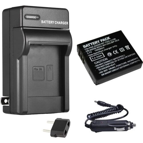 Battery + Charger for Panasonic Lumix DMC-FX8, DMC-FX9, DMC-FX10, DMC-FX12,DMC-FX50,DMC-FX100,DMC-FX150,DMC-FX180 Digital Camera