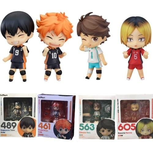 Anime Figure Haikyu Hinata Shoyo #461 Kageyama Tobio #489 Oikawa Tooru #563 Kozume Kenma #605 Cute Action Sport Kids Toys Doll