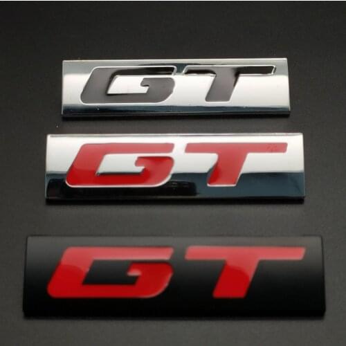 Car Sticker 3D Metal Badge Emblem Decals Grand Touring GT for Alfa Romeo BMW Buick Ford Mustang Shelby GT500 Punto Auto Styling