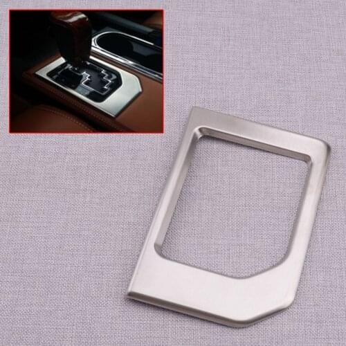 CITALL Interior Gear Shift Panel Frame Cover Trim Fit for Toyota Tundra 2014 2015 2016 2017 2018 2019 Silver Car Styling LHD