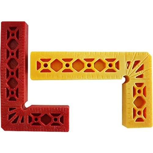 Woodworking Tools 2Pcs Woodworking L Shape Ruler Inch 90 Degree Plastic L-Shape Corner Clamping Square Right Angle Clamps Tools