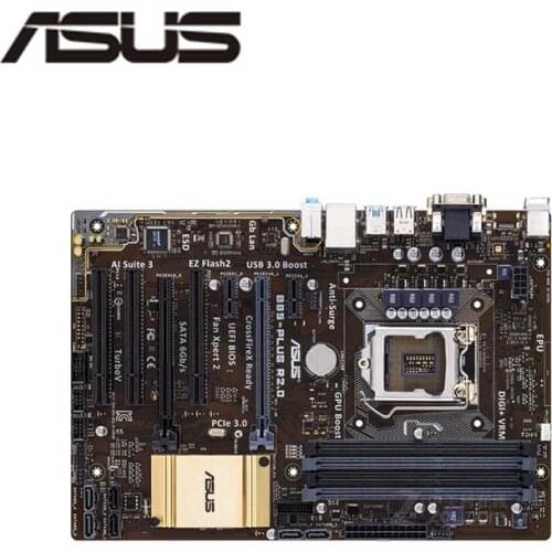 For Asus B85-PLUS R2.0 Desktop Motherboard B85 LGA 1150 For Core i7 i5 i3 SATA3 USB3.0 Original Used Mainboard