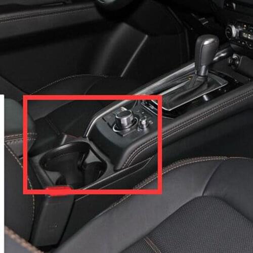 For Mazda CX-5 CX5 KF 2017 2018 2019 2020 Interior Accessories Rear Gear Shift Panel Water Cup Holder Cover Trim Car Sticker