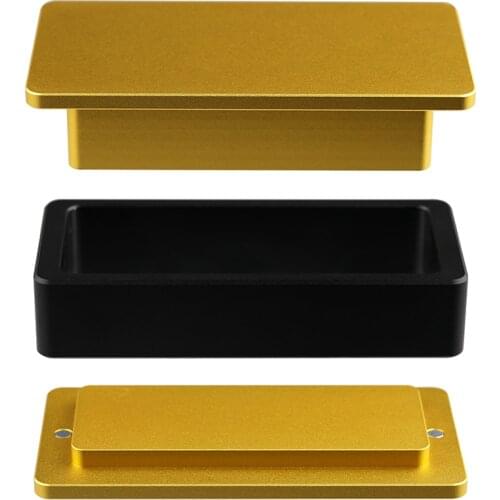 Rosin Pre-Press Mold Aluminum 2*4 inch Material Mould for Wax Concentrate Oil Pressing Machine Extracting Smoke Accessories