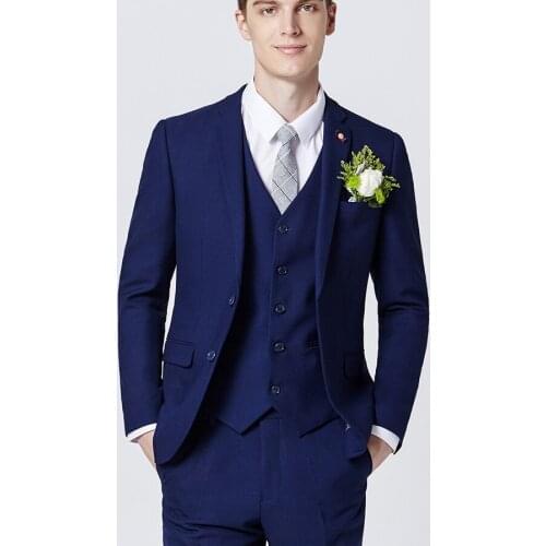 Wedding Suits for Men Business Style Suit Casamento Suit Men 3 Pcs (Jacket+Vest+Pants) Terno Masculino Terno Masculino Slim Fit