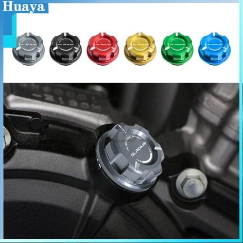 Motorcycle Engine Oil Cap Bolt Screw Filler Cover Case for Suzuki Gladius 400 2009-2015