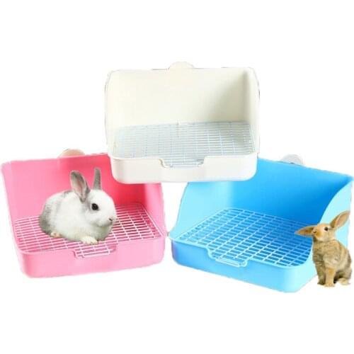 Pet Small Rat Toilet Square Potty Trainer Corner Litter Bedding Box Pet Pan for Animals Creative Rabbit Cage Cleaning Tools