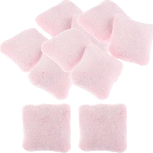 Mini Flannelette Pillow Cushions For Sofa 1/12 Dollhouse Miniature 4x4cm