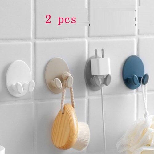 Kitchen Hanger Plug Bracket Organizer Socket Power Cord Storage Rack Shelf Holder Wall Mounted Adhesive Force Sticky Hook organi