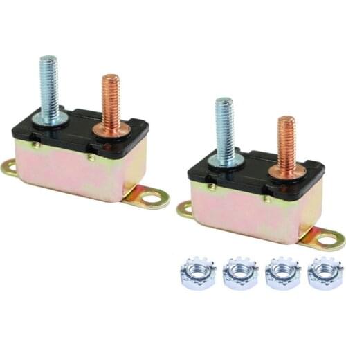 New Auto Reset Circuit Breaker 50 AMP 12V Fuse Dual Battery For Car Caravan Boat