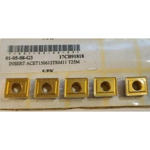 ORIGINAL 10PCS CARBIDE INSERT ACET150612TR-M11 T25M