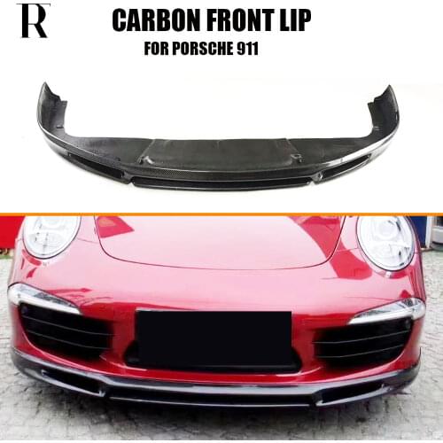 Carbon Fiber Front Bumper Chin Lip for Porsche 911 991 Carrera & Carrera S 2012 2013 2014 2015