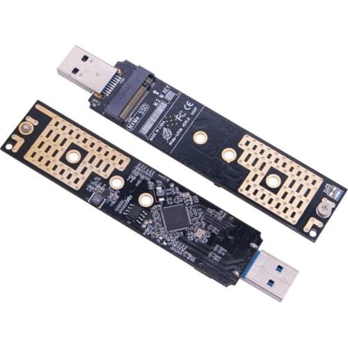 NVMe to USB Adapter M.2 SSD to USB 3.1 Type A Card M2 to USB Adapter Realtek RTL9210 Chips M Key NVME PCIE SSD Enclosure Adapter