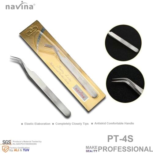 Navina Tweezers . Elastic Elaboration. Completely Closely Tips. Antiskid Comfortable Handle & Colorful