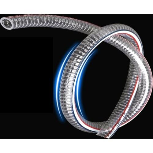 1 meter Plastic Pvc steel wire hose thickened vacuum tube transparent water pipe oil pipe high temperature