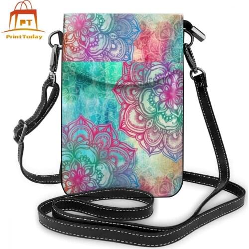 Rainbow Shoulder Bag Rainbow Leather Bag Multi Function Shopper Women Bags High quality Womens Student Purse