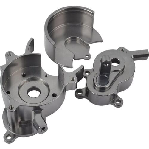 RER11401 RC Aluminum Transmission Case Housing Set & Gear Cover for Gen8 Scout II Redcat Racing Upgrade Parts