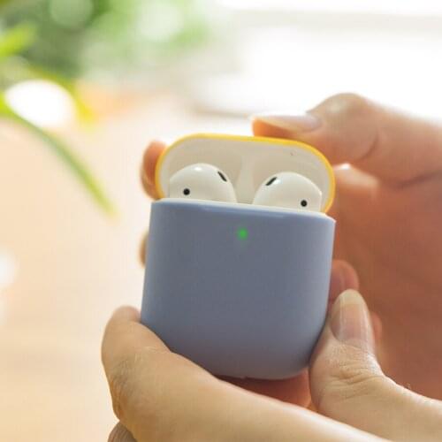 Silicone Earphone Case Cover for AirPods 2 Wireless Headphone Charging Box Protective Box Skin Pouch for Airpods Accessories