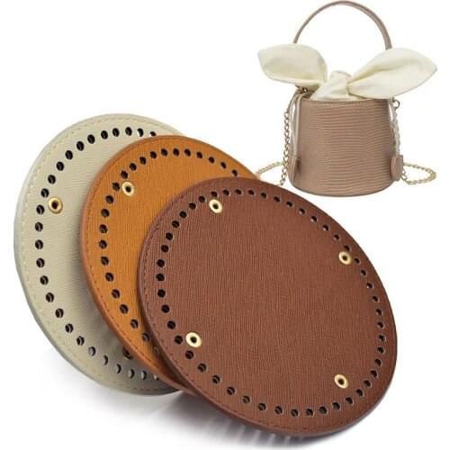 2pcs 23cm 23*23cm Round Cross Rivet Replacement Bag Handbag Tray Bottom Knitting Accessories
