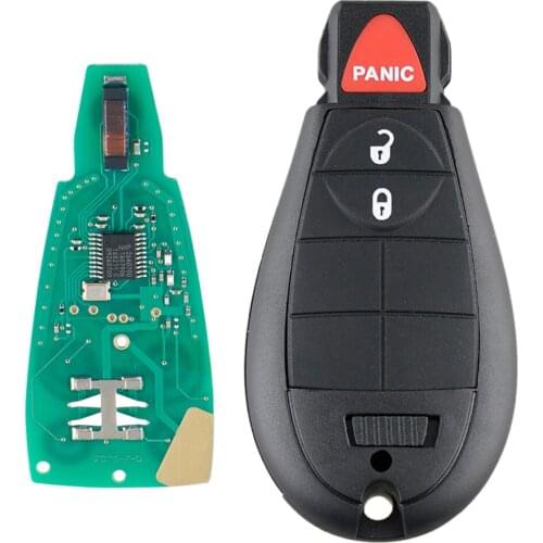 3 Buttons 433MHz Remote Car Key Fob with Chip GQ4-53T Car Key Replacement for Dodge 2013 - 2018 DODGE RAM-1500 2500 3500
