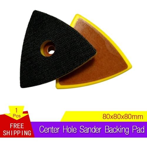 Triangle Sanding Backup Pad with Center Hole 80*80*80mm Sander Backing Pad for Grinding & Polishing