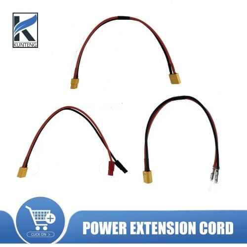 Electric Bicycle Battery Extend Cable XT60 Male to Female PP30 Bullet Plug 14AWG 12AWG Silicone Wire For Ebile RC Lipo Battery