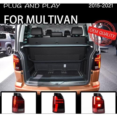 Tail Light For VW Multivan 2015-2021 автомобильные товары Rear Lamp LED Lights Car Accessories Multivan Taillights