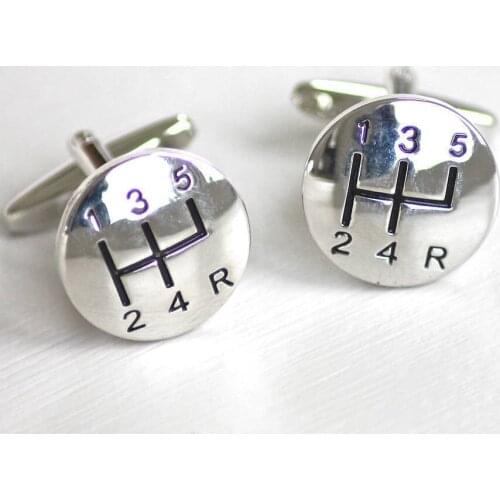 Car Gear Shift Cufflinks male shirt for Mens Fine Gift FREE SHIPPING