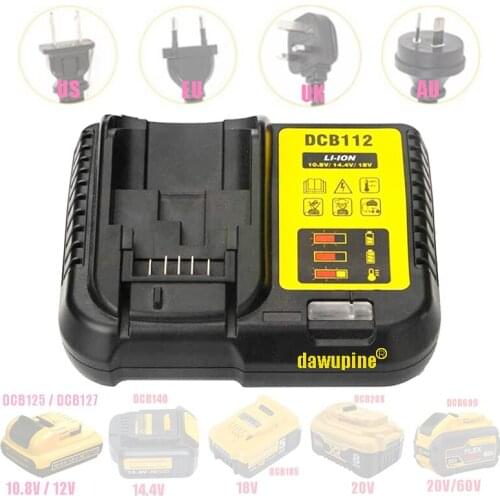 Dawupine DCB112 Li-ion Battery Charger DCB118 For DeWalt 10.8V 12V 14.4V 18V DCB101 DCB127 DCB609 DCB200 DCB140 DCB105 DCB200