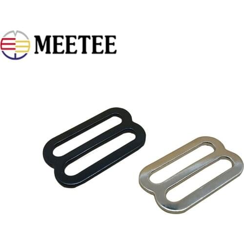 10/20pcs 25mm O D 8-shaped Rings Metal Belt Buckles Webbing Strap Tri-Glide Adjust Hook Buckle DIY Bags Garment Sewing Accessory
