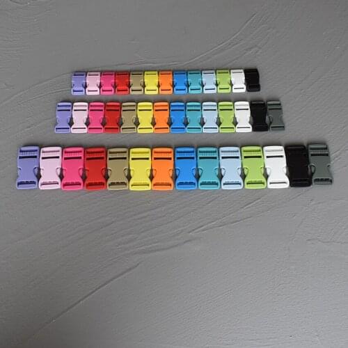 20 Pcs 15/20/25mm Plastic Release Curved Belt Buckle for Bag DIY Paracord Buckles Bracelet Trinket Bracelet Accessories
