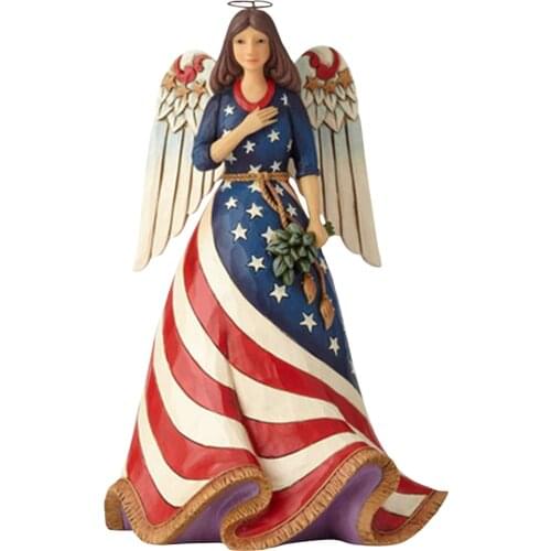 2021 Creative Independence Day Female Angel Decoration Resin Crafts Holiday Souvenirs Home Decoration Decoration Gifts