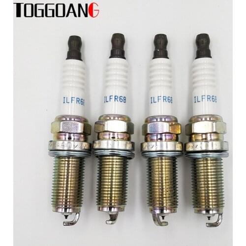 4pcs/lot Iridium Spark Plugs For 08-11 Land Rover LR2 3.2L Subaru Saab 22401-AA630 ILFR6B