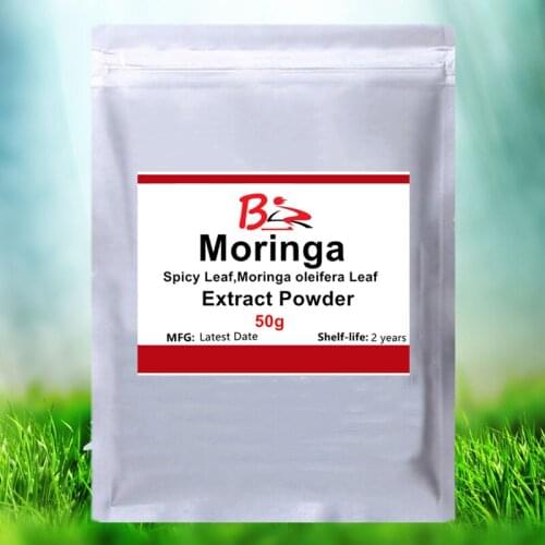 50g-1000g Moringa extract,Spicy leaf,Moringa oleifera Extract Powder,Hypoglycemic,lipid-lowering,anti hypertensive,antitumor