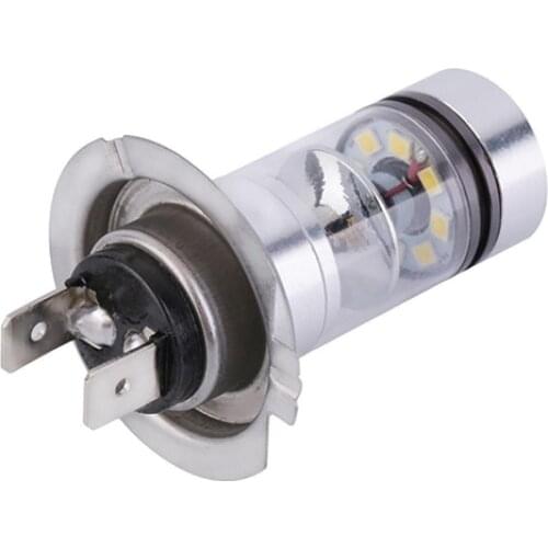 Car Vehicle White H7 100W LED 20-SMD Projector Fog Driving DRL Lamp Light Bulb Plug and Play High Power Fog Light Bulbs