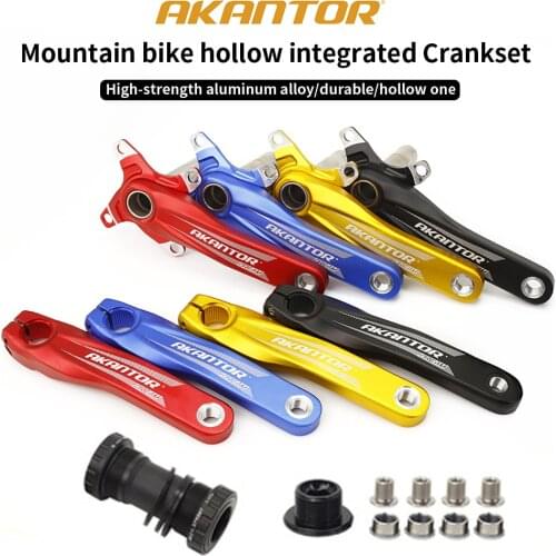 AKANTOR Ultralight MTB Bike Crankset Road Bicycle Crank 104BCD 170mm Crank Arm Bike Chain wheel Bike Accessories