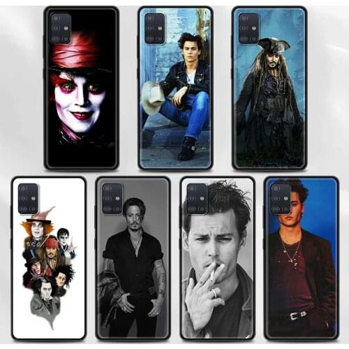 Johnny depp Case For Samsung Galaxy A71 A52 A51 A91 A72 A41 A42 A31 A32 A21s A21 A12 A11 A02 A02s A01 Black TPU Shell