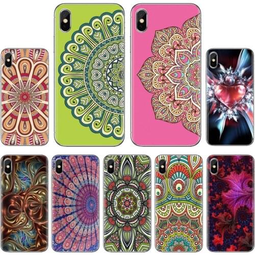 Soft Case Lace metallic Mandala Flower Paisley For Sony Xperia XA1 XA2 ULTRA 10 X L2 For Oppo realme c3 6 6S 6i 7 7i Pro c11