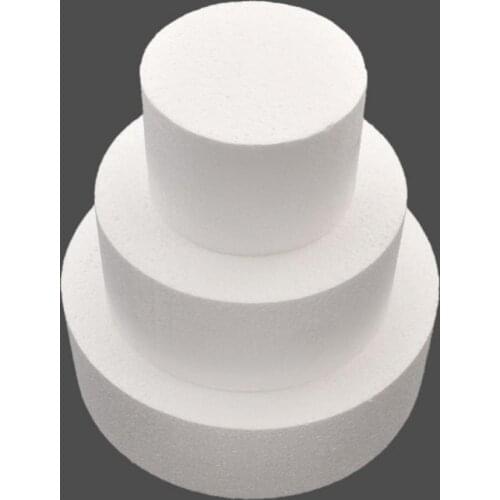 4/6/8inch Round Styrofoam Foam Cake Dummy Flower Decor Practice Model Kitchen Cooking Tools For Party DIY Model Cake Foam Mould
