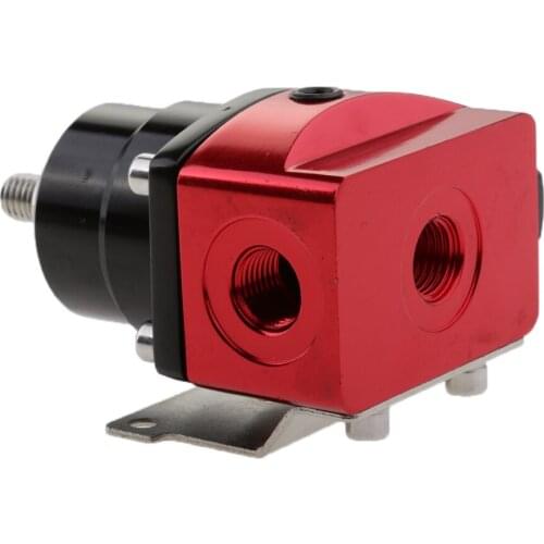 Red Adjustable Fuel Pressure Regulator 160PSI Guage Kit High Quality