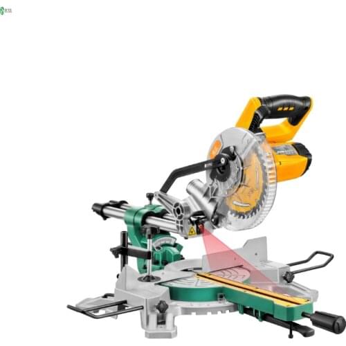 Upgraded 7-inch rod miter saw with extended guide rail multi-function miter 45 degree woodworking tool aluminum sawing machine