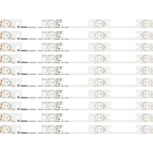 New 10pieces LED Backlight Lamp strip for Konka KDL39SS662U 35018339 40L5400 DL3944 DL4045 40L2400 327 mm 4 LEDs (1 LED 6V)